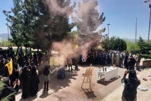خیزش دانشگاه ملایر در حمایت از مظلومیت فلسطین و غزه