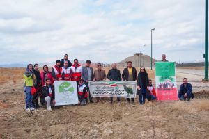 محوطه ” دژ تاریخی نوشیجان” سرسبزتر از قبل شد