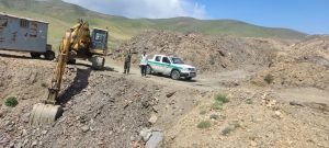توقف عملیات معدن غیر مجاز در روستای پریان