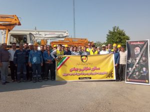 برگزاری مانور عملیاتی و جهادی اصلاح و بهینه سازی و تغییر مسیر شبکه برق فشار متوسط جوزان