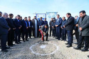 کلنگ‌زنی واحد تولید خمیر الکترود گرافیتی زاگرس مواد ساینا در ملایر