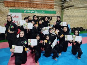 سکوی سوم مسابقات قهرمانی کونگ‌فو بانوان استان همدان از آن ملایری‌ها