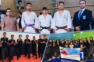 سکوهای قهرمانی مسابقات رزمی استان همدان از آنِ پسران و دختران رزمی‌کار ملایری